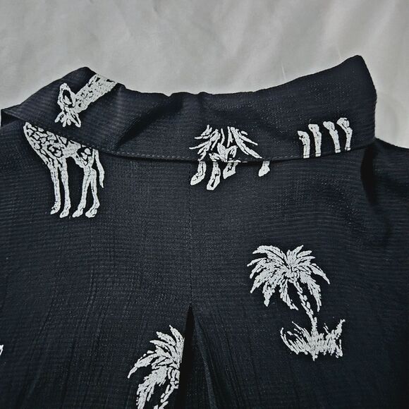 Drapers & Damon's Womens Button Up Blouse Multi-Color Size XL Acetate Blend - Picture 12 of 12